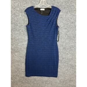 Calvin Klein Womens Sheath Dress Size 8 Sleeveless Marled Knit Career Office